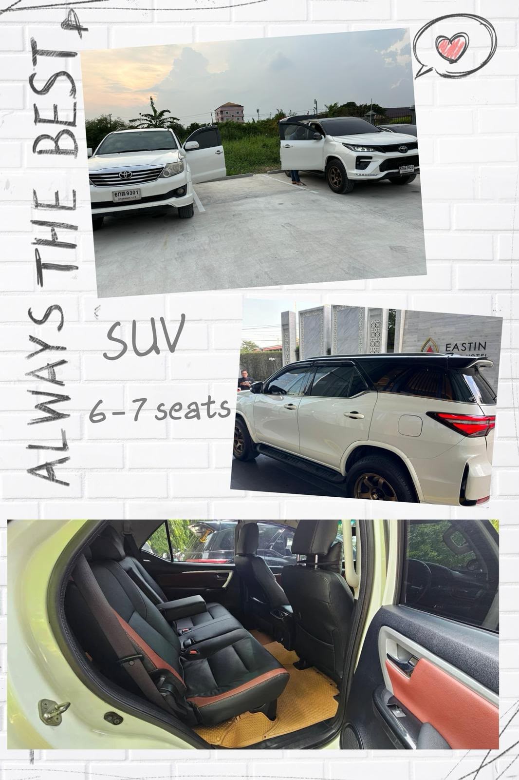 SUV 6-7 seats 包車車型